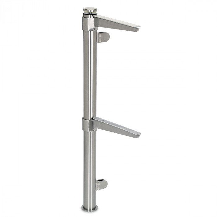 Staander Annelotte Ø 25,4 mm midden staander zamak RVS look main product photo
