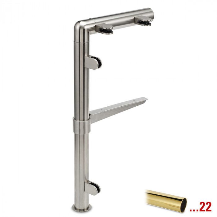 Staander Anona Ø 25,4 mm rechter staander zamak messing main product photo