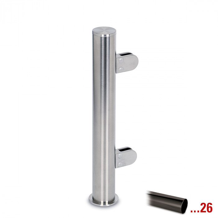 Staander Alberte Ø 25,4 mm 45° hoekstaander zamak zwart main product photo