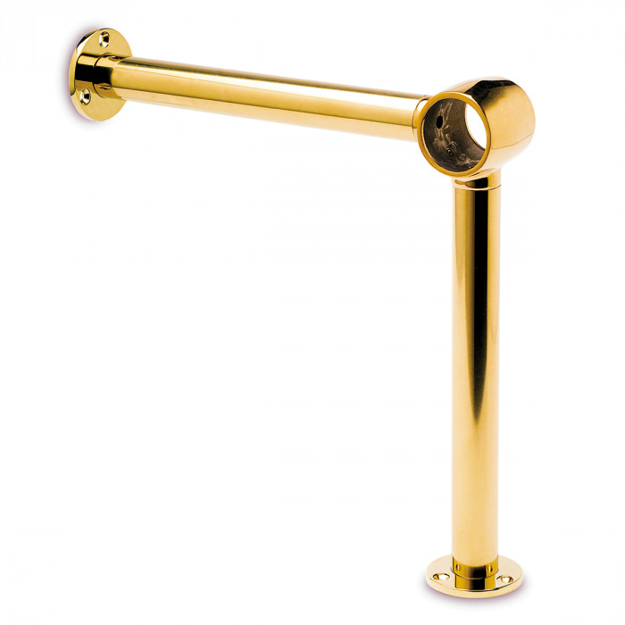 Voetsteun Eudora voor buis Ø 25,4 mm zamak messing main product photo