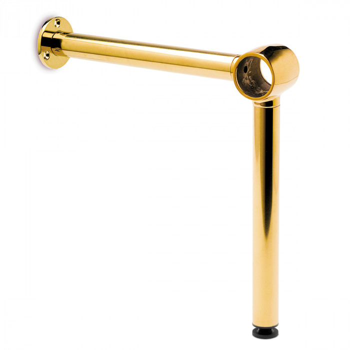 Voetsteun, verstelbaar Birgit voor buis Ø 25,4 mm zamak messing main product photo