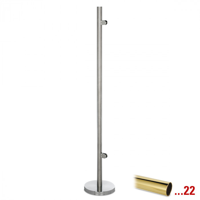 Scheidingswand staander Zoe 45° hoekstaander zamak messing main product photo