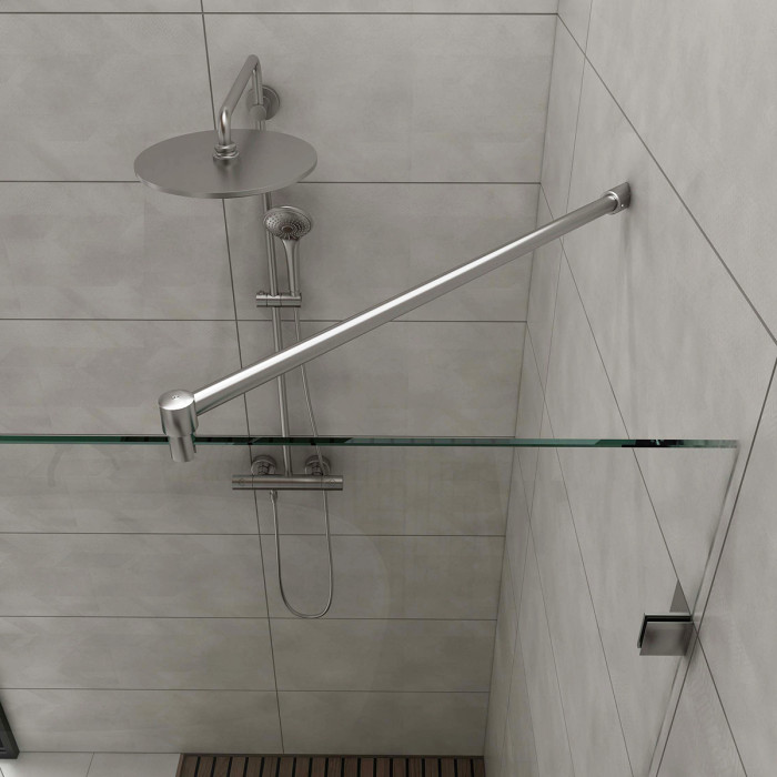 Stabilisatiestang set voor wand montage 45° Tizzia Ø 19,0 mm 250 mm RVS-304 mat geslepen main product photo