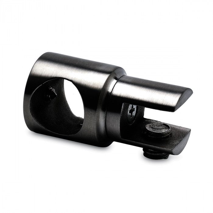Glashouder open voor buis Ø 19,0 mm Chenna zamak zwart main product photo