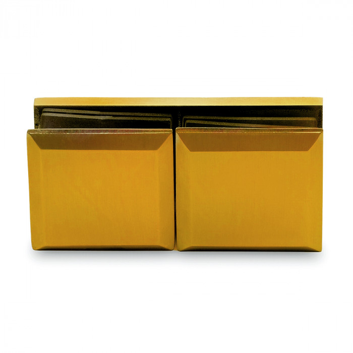 Hoekverbinder 180° Garina glas/glas RVS-304 messing mat main product photo