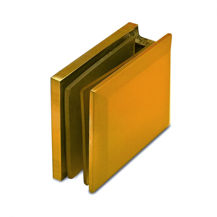 Hoekverbinder Sona glas/wand RVS-304 messing mat main product photo