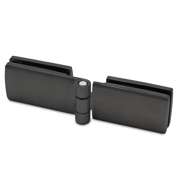 Glasdeurscharnier Helena glas/glas RVS-304 zwart main product photo