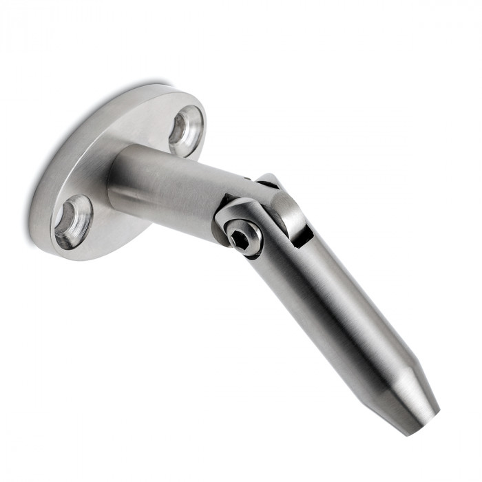 Glazen luifelpunthouder Renata wand/staf zamak RVS look main product photo