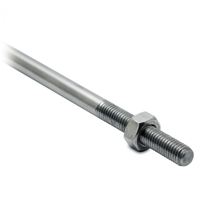Staf met schroefdraad M10 links/rechts Dyonne Ø 10 mm RVS-304 mat geslepen main product photo