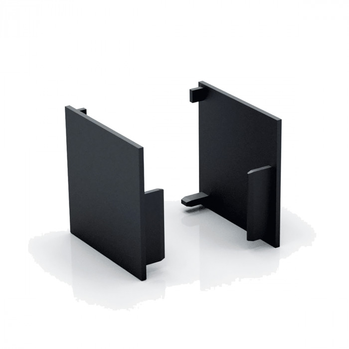Eindkappen (paar) Aanke 50 x 50 mm voor schuifdeur 5072 kunststof main product photo
