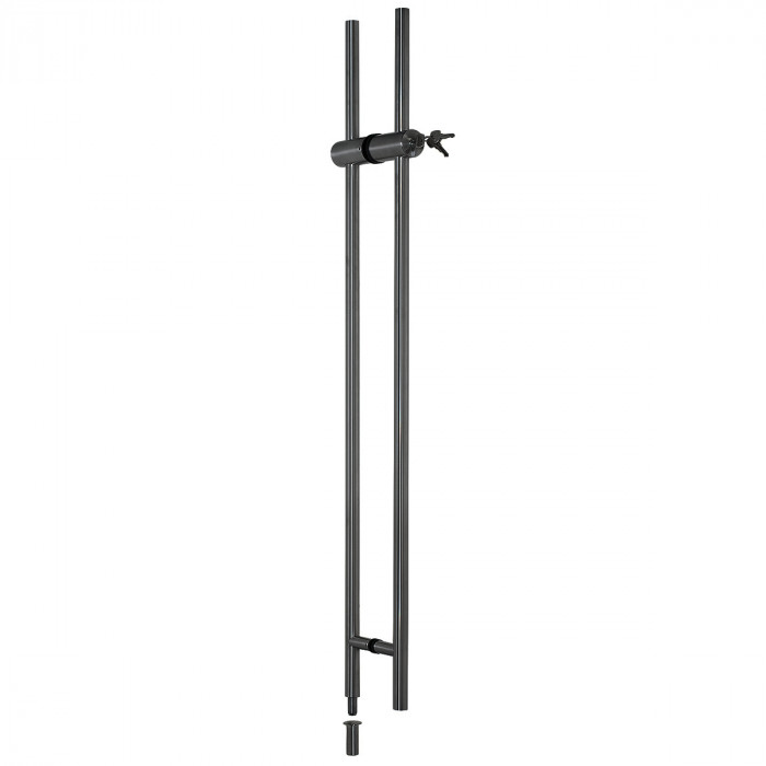 Deurgreep Amaryllis met profielcilinderslot zamak zwart main product photo