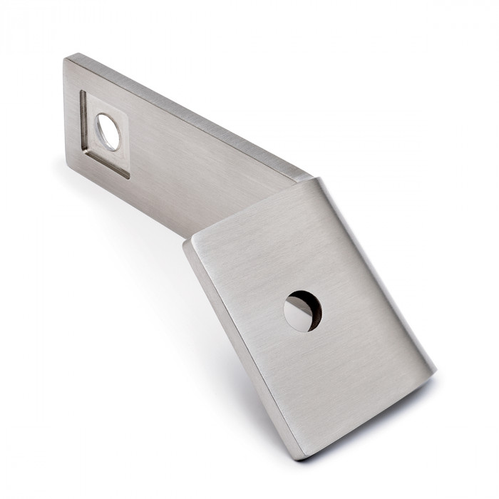 Hoekverbinder 45° Cinthy voor koker 35 x 35 mm rechts RVS-304 mat geslepen main product photo