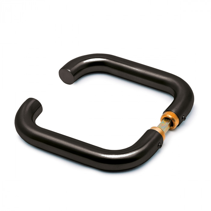 Deurkruk set, U-model Luna zamak zwart main product photo