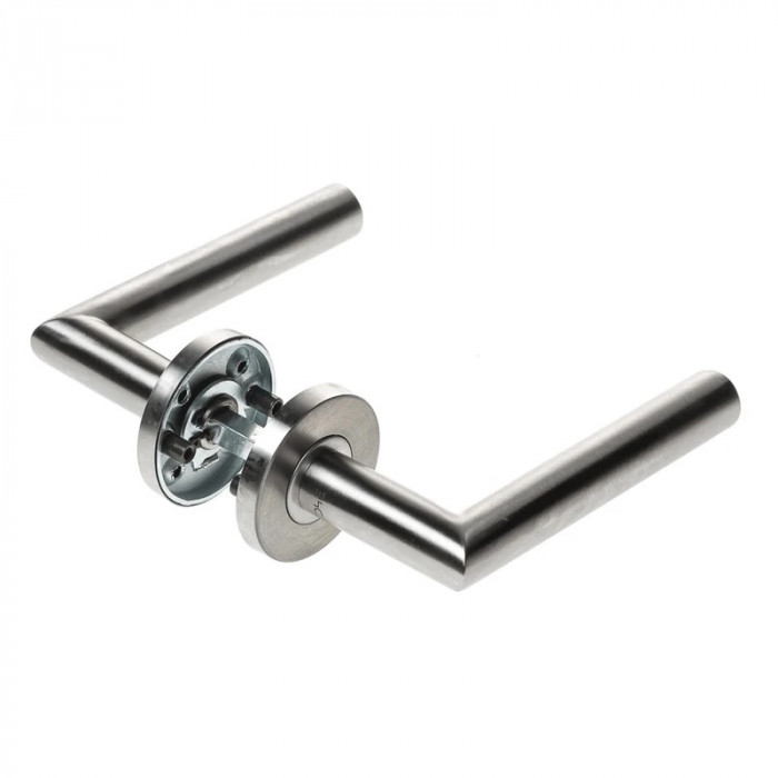 Deurkruk paar op rozet Willa RVS-304 mat geslepen main product photo