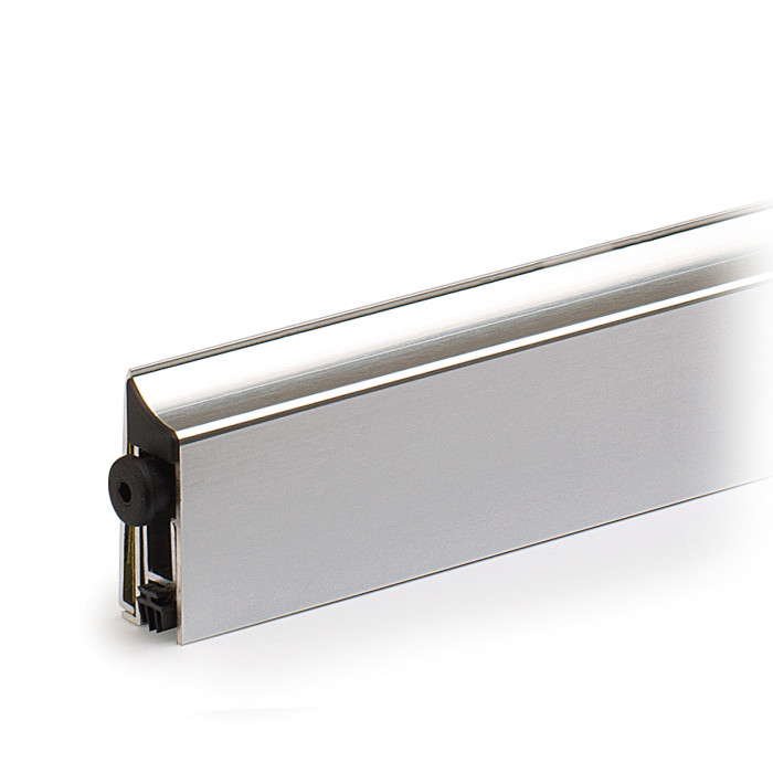 Valdorpel, zelfklevend Clarita 869 mm DIN links aluminium RVS look main product photo