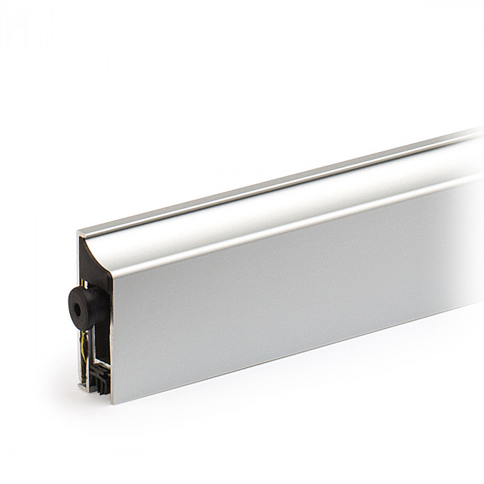 Valdorpel, zelfklevend Clarita 869 mm DIN links aluminium mat geanodiseerd main product photo