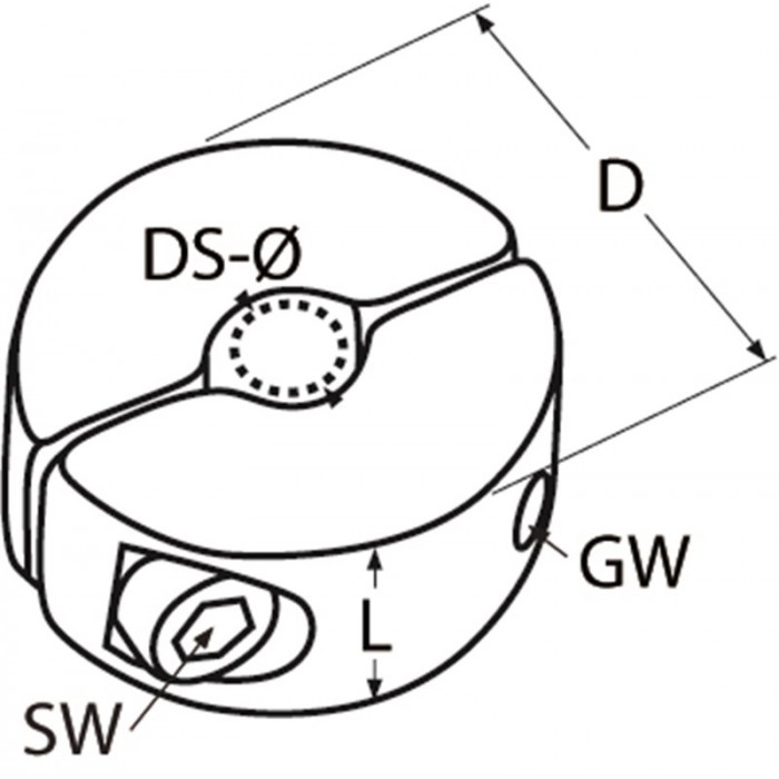 2-delige draadklem met 2 schroeven 2 mm RVS-316 main product photo