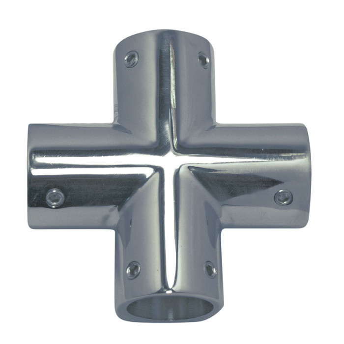 Buisverbinder 4-weg, 25mm RVS-316 (A4) main product photo