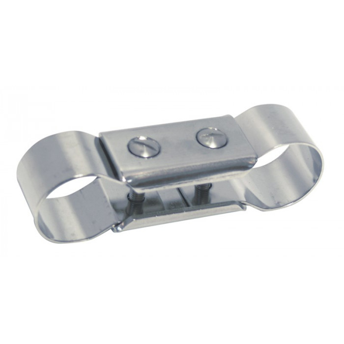 Buisverbinder, dubbele klem, 22mm RVS-304 (A2) main product photo