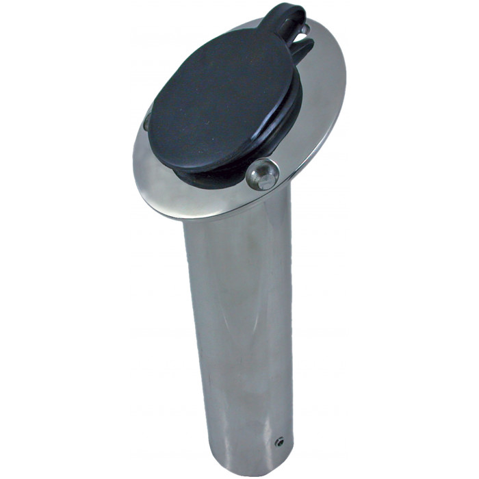 Hengelhouder inbouw met dop, 245mm RVS-304 (A2) main product photo