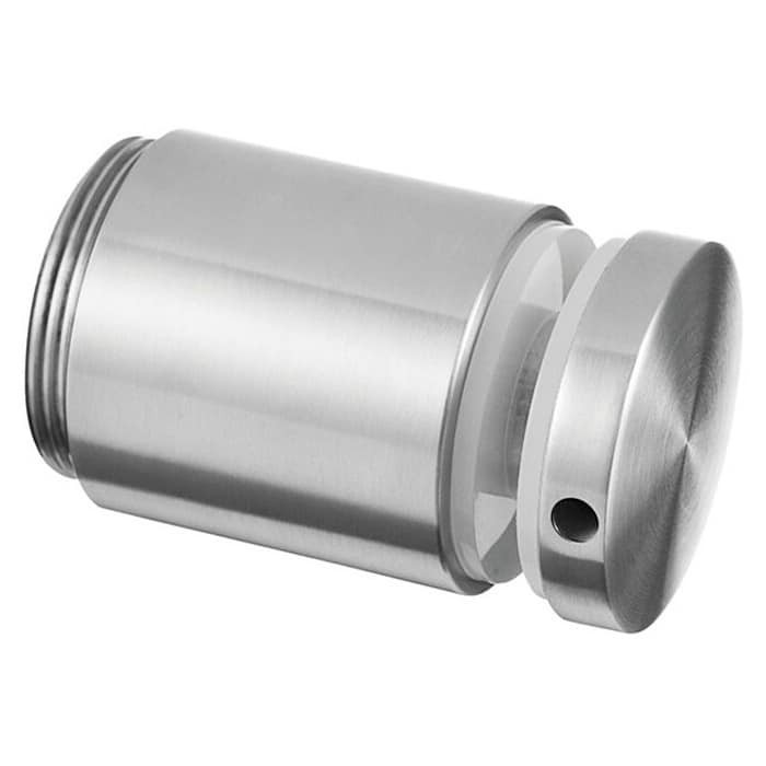 Glasadapter verstelbaar 50 mm vlak lengte 30 mm RVS-316 mat geslepen model 0749 main product photo