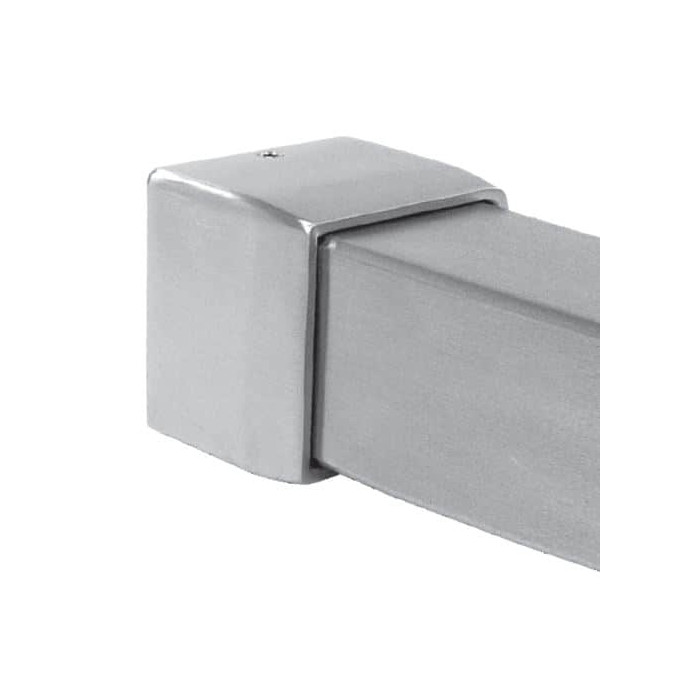 Muurflens voor koker 30 x 30 mm vast RVS-304 mat geslepen main product photo
