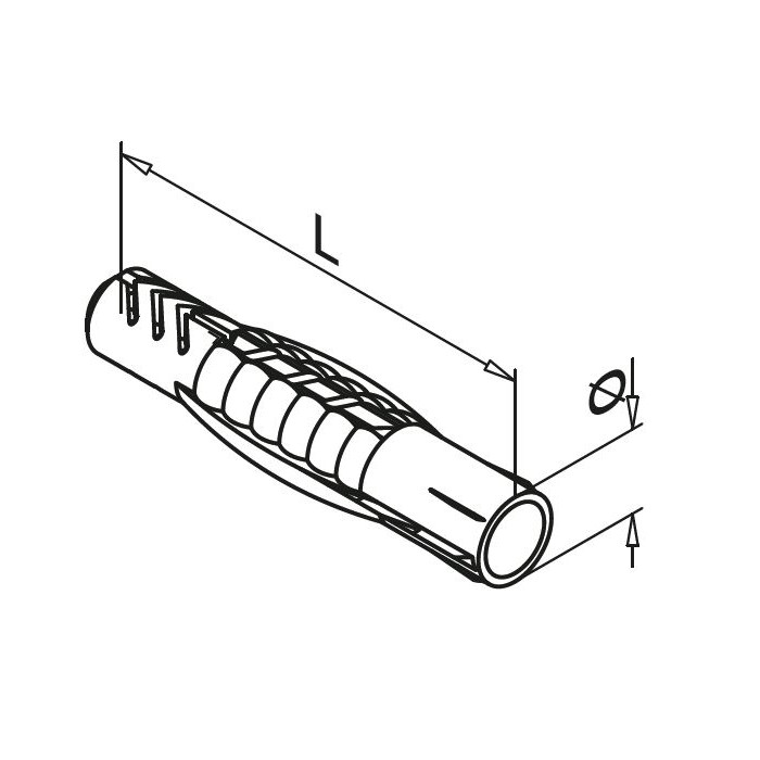 Wandplug, UX 10x60, QS-555 main product photo