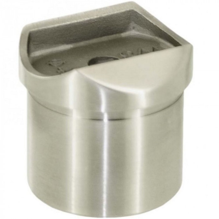 Buisadapter 48,3 x 2,6 mm voor ligger 48,3 mm RVS-304 mat geslepen model 0506 main product photo