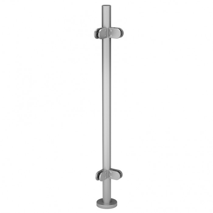 Baluster compleet 90° 989 mm buis 42,4 x 2,0 mm RVS-304 mat geslepen main product photo