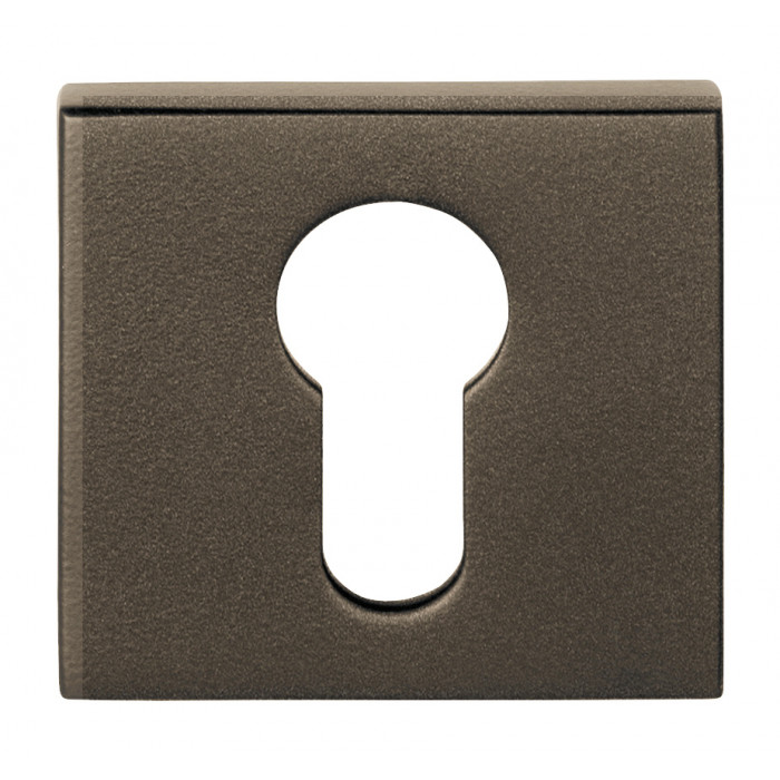 Cilinderplaatje BASICS BSQY53 vierkant cilinder plaatje brons main product photo