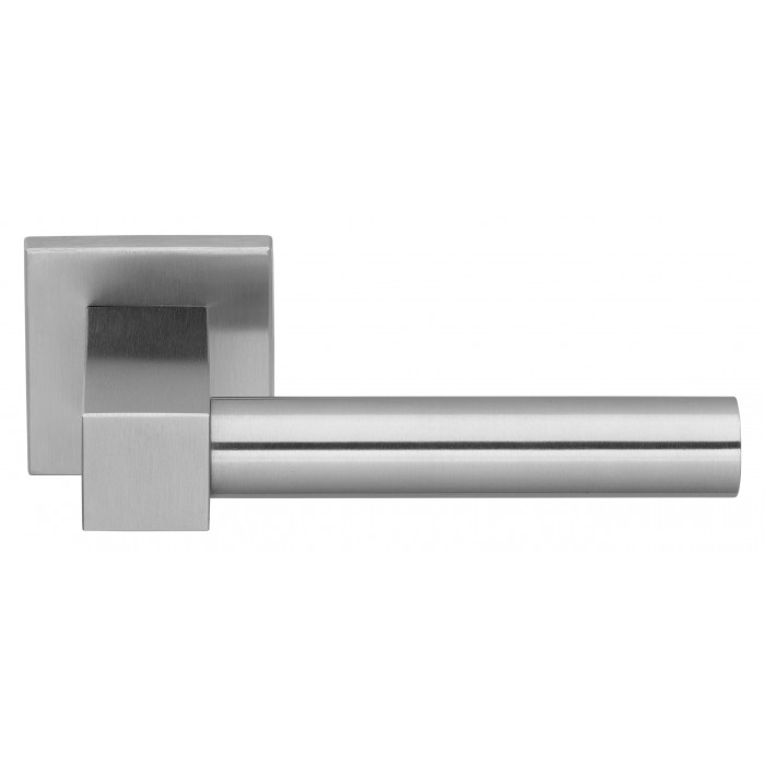 Deurkruk paar Eric Kuster BOBBY EK101-G geveerd op rozet mat RVS main product photo