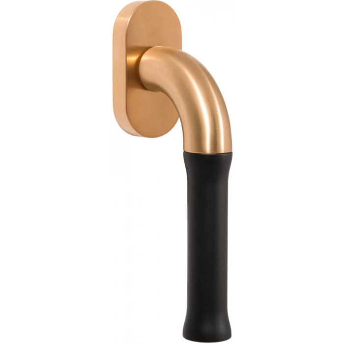 Draaikiepgarnituur Edward van Vliet NOUR EV100-DK-O niet afsluitbaar PVD mat goud/mat zwart RVS-304 main product photo