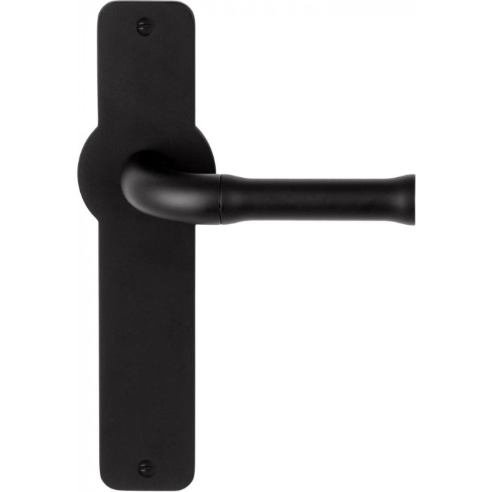 Deurkruk paar Edward van Vliet NOUR EV100ZLP210SFC massief zonder logo ongeveerd op schild blind mat zwart RVS-304 main product photo