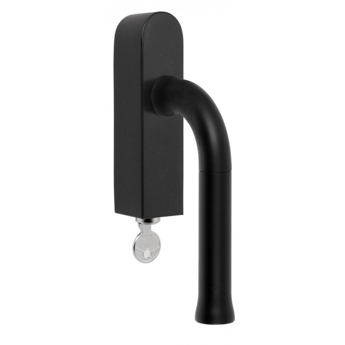 Draaikiepgarnituur Edward van Vliet NOUR EV101-DLOCK-O zonder logo afsluitbaar mat zwart RVS-304 main product photo