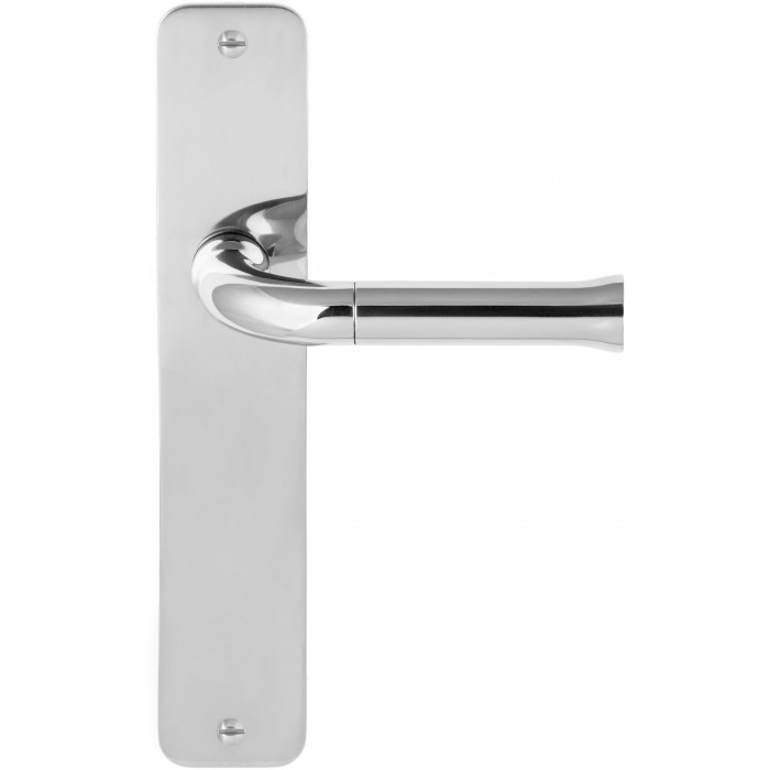 Deurkruk paar Edward van Vliet NOUR EV101P211SFC massief ongeveerd op schild blind gepolijst RVS main product photo