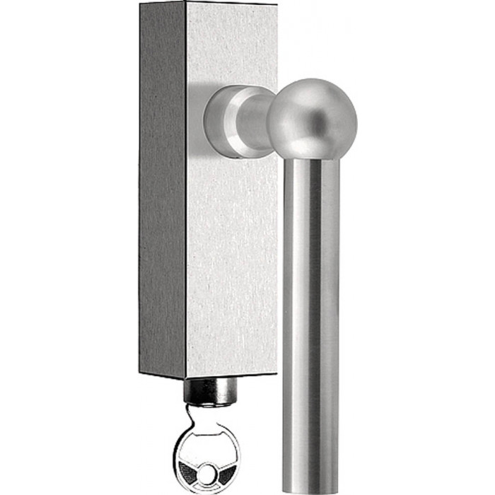 Draaikiepgarnituur FERROVIA FVL100-DKLOCK afsluitbaar mat RVS main product photo