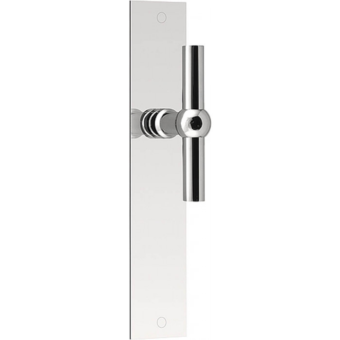 Deurkruk paar FERROVIA FVT110P236SFC T- ongeveerd op schild blind gepolijst RVS main product photo
