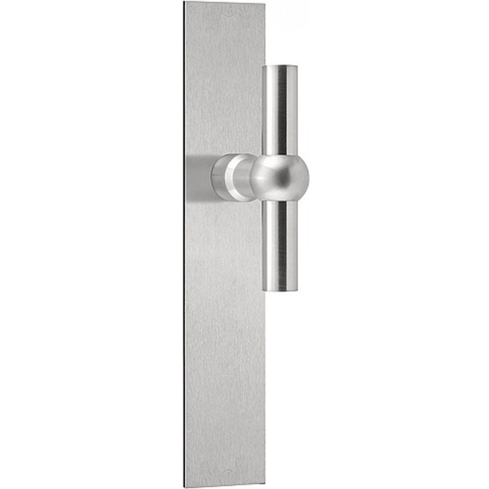 Deurkruk paar FERROVIA FVT110P236SFC T-massief ongeveerd op schild blind mat RVS main product photo