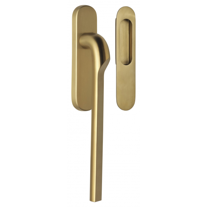 Hefschuifdeurbeslag set Gensler RIVIO GL230 massieve PVD mat goud RVS-304 main product photo