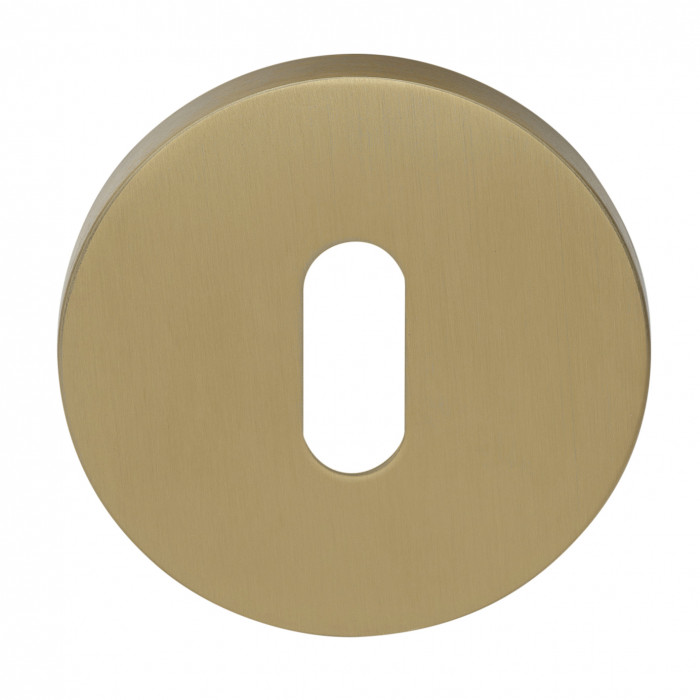 Sleutelplaatje Gensler RIVIO GLN53 PVD mat goud RVS-304 main product photo