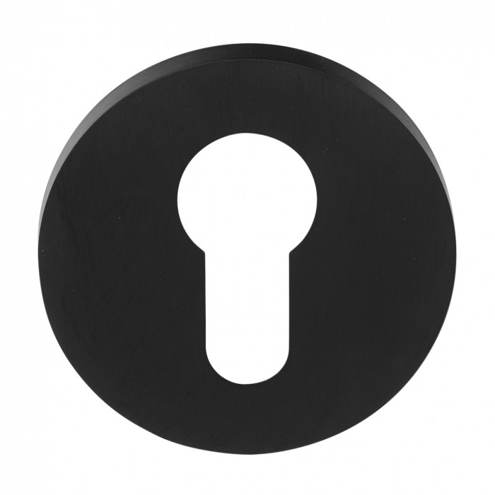 Cilinderplaatje Gensler RIVIO GLY53 PVD mat zwart RVS-304 main product photo