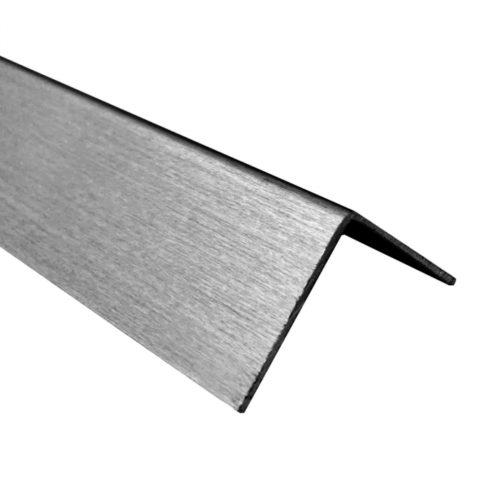 RVS hoekprofiel 10 x 10 x 1 mm RVS-304 K320 geslepen main product photo