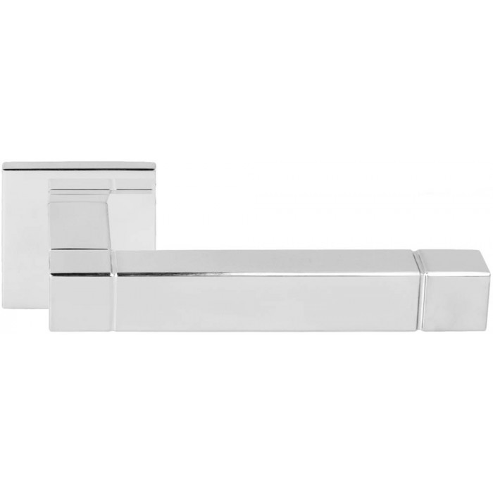 Deurkruk paar Jan des Bouvrie SQUARE JB100G deurkruk geveerd op rozet gepolijst RVS main product photo