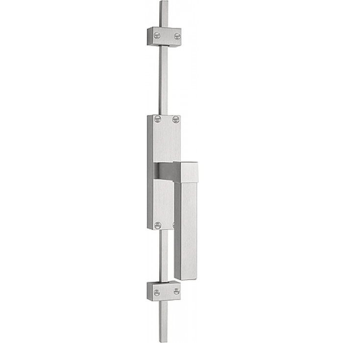Krukespagnolet inclusief vier geleiders twee eindstukjes en twee stangen SQUARE K-VL125 mat RVS rechtsdraaiend main product photo