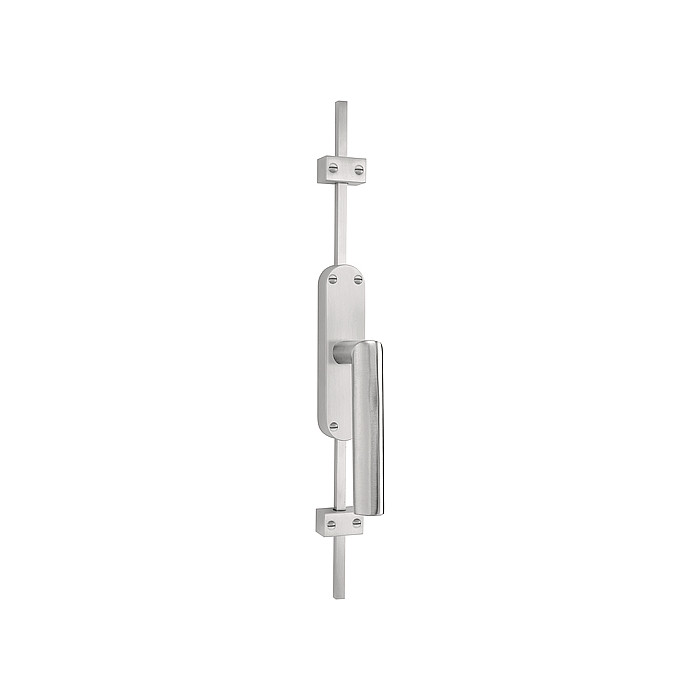 Krukespagnolet inclusief vier geleiders BASICS KO-LB8-19krukespagnolet massief inclusief vier geleiders twee eindstukjes en twee stangen mat RVS linksdraaiend main product photo