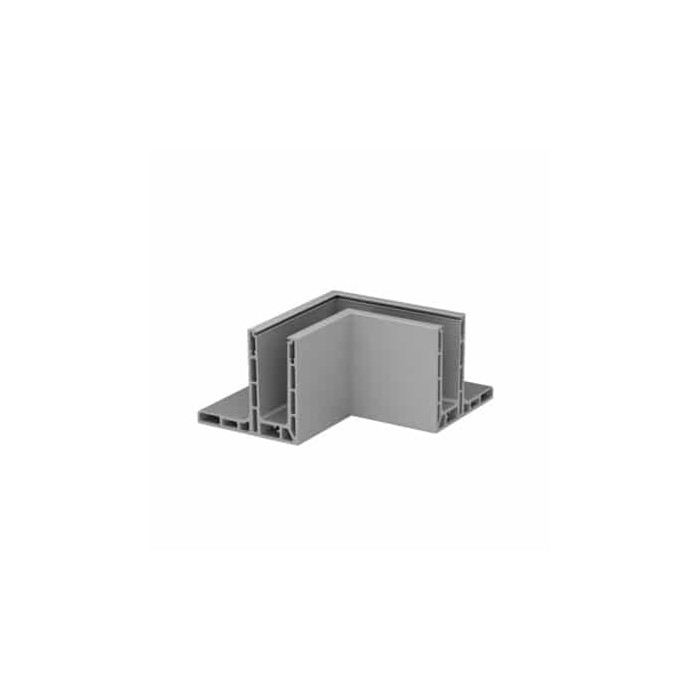 Hoekbevestiging Easy Glass Smart, topmontage, model 8221, aluminium (geanodiseerd) main product photo