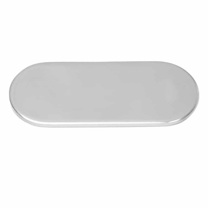 Deurplaat ovaal 75 mm RVS-304 (A2) main product photo