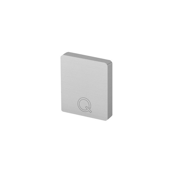Vlakke eindkap voor u-profielbuis, model 6913, onbewerkt aluminium main product photo