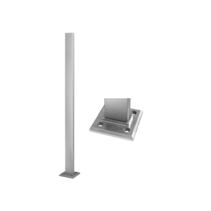 Baluster Square Line 60 x 30 x 2,6 mm 1000 mm RVS-316 mat geslepen model 4901 main product photo