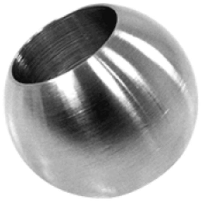 Sierkogel massief Ø 20 mm gat Ø 12,2 mm RVS-304 mat geslepen main product photo